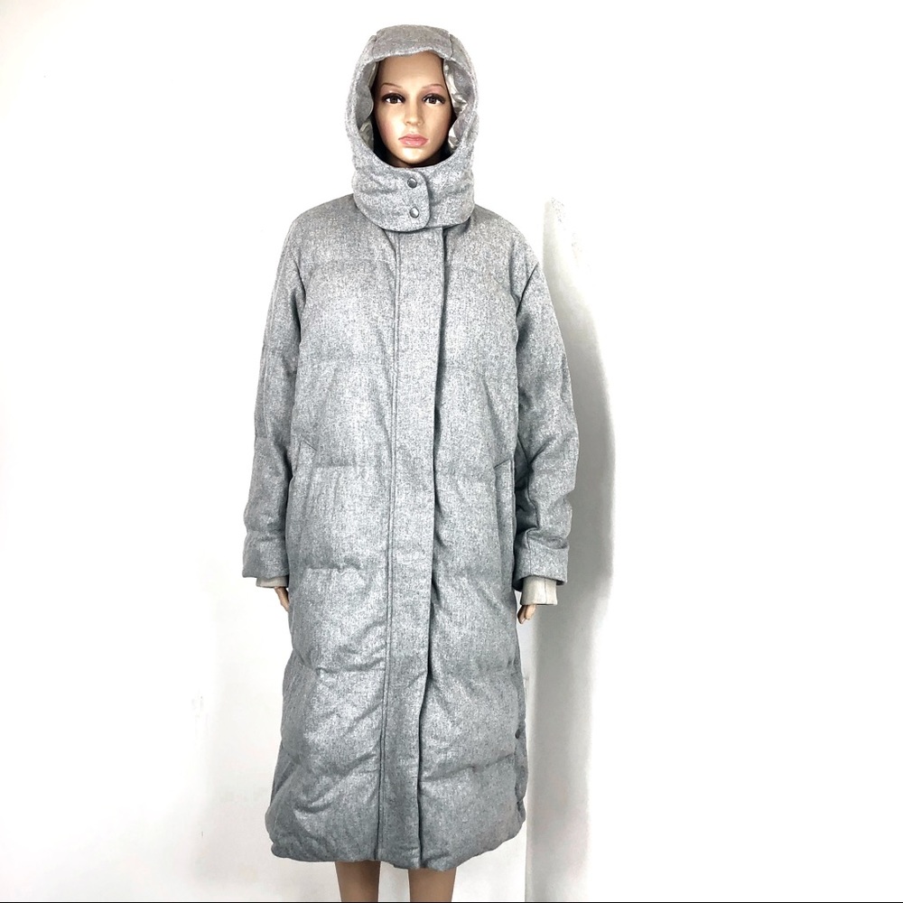 Rag & Bone Jenset Quilted Wool Grey Coat Sz Large